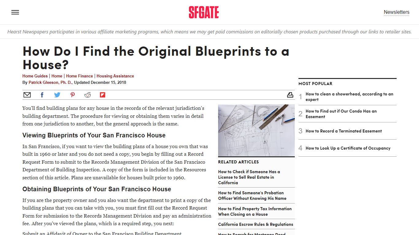 How Do I Find the Original Blueprints to a House? - SFGATE